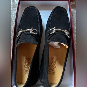 Salvatore Ferragamo Men's Black Slip-On Loafers